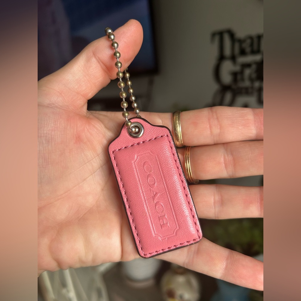 Coach 2.5” Bubblegum Pink Hand-tag
